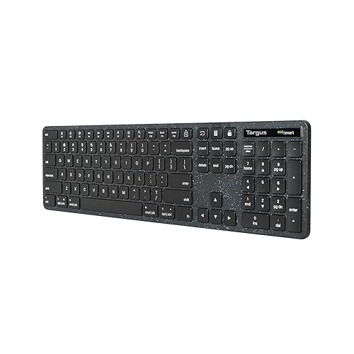 Targus - Full-Size Wired EcoSmart Keyboard 104 Key Keypad – Quiet Clicks – Instant Connectivity with Universal Compatibility (AKB874US)