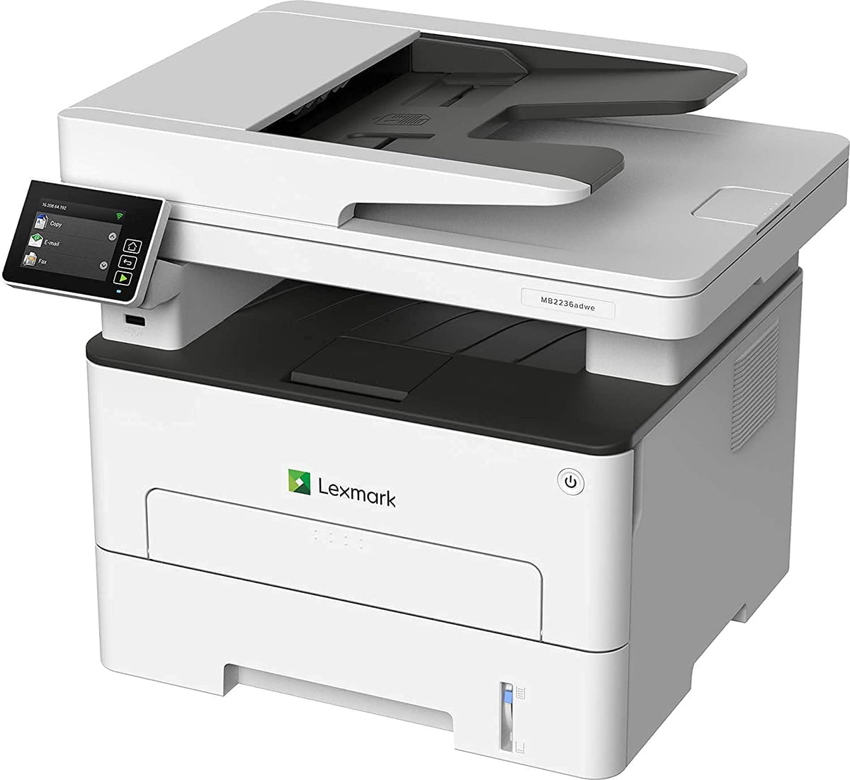 Lexmark MB2236i Multifunction Wireless Monochrome Laser Printer with A 2.8 Inch Color Touch Screen, Standard Two-Sided Printing, Cloud Fax Capability (18M0751)