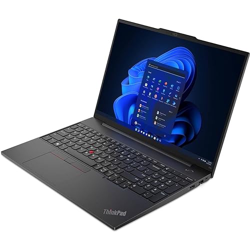 Lenovo ThinkPad E16 Gen 1 21JN0040US 16 Touchscreen Notebook - WUXGA - 1920 x 1200 - Intel Core i5 13th Gen i5-1335U Deca-core (10 Core) 1.30 GHz - 16 GB Total RAM - 8 GB On-Board Memory - 512 GB