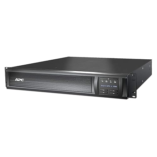 APC Network UPS, 1500VA Smart-UPS Sine Wave UPS with Extended Run Option, SMX1500RM2UC, 2U Rackmount/Tower Convertible, Line-Interactive, 120V 1500VA No NMC