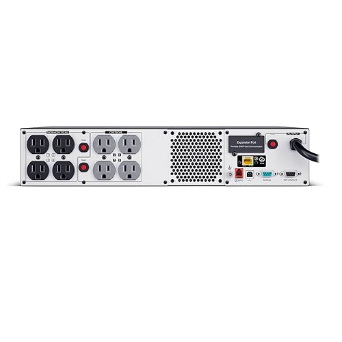 CyberPower PRL1500RT2UC Smart App Sinewave UPS Battery Backup and Surge Protector, 1500VA/1500W, 8 Outlets, 2U Rack/Tower, AVR, Lithium, UL Certified