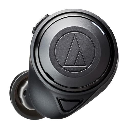 Audio-Technica ATH-CKS50TW Wireless Headphones - Noise Cancelling Earbuds with Long Battery Life and Wireless Charging Case, Black, in-Ear (eartips Included for XS, S, M, L), ATHCKS50TWBK