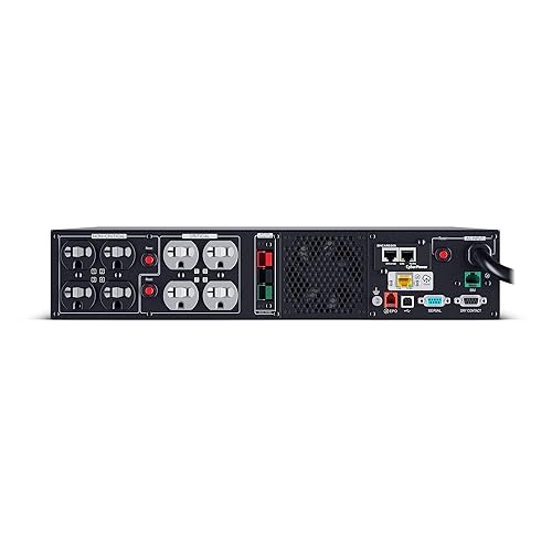 CyberPower PR2000RTXL2UCN Smart App Sinewave UPS System, 2000VA/2000W, 8 Outlets, 2U Rack/Tower, RMCARD205 Pre-Installed, Built-in Cloud Monitoring, EBM Option Expandable / Network Card 2000VA 20A