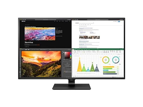 LG 43UN700-B 43 Inch UHD (3840 X 2160) IPS Display with USB Type-C, 4 HDMI Inputs and HDR10, Black 43 Inch UHD IPS with HDR10 Support