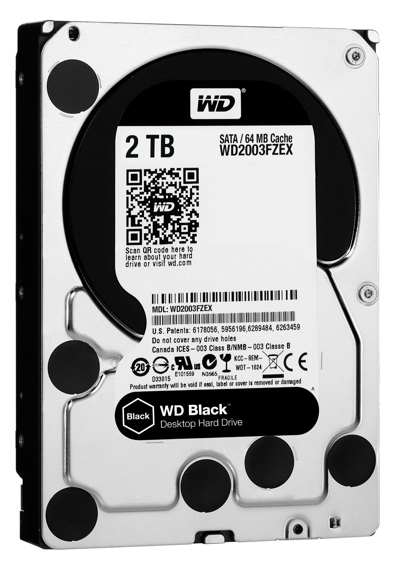 Western Digital WD2003FZEX 2TB 3.5? Internal Hard Drive – Black