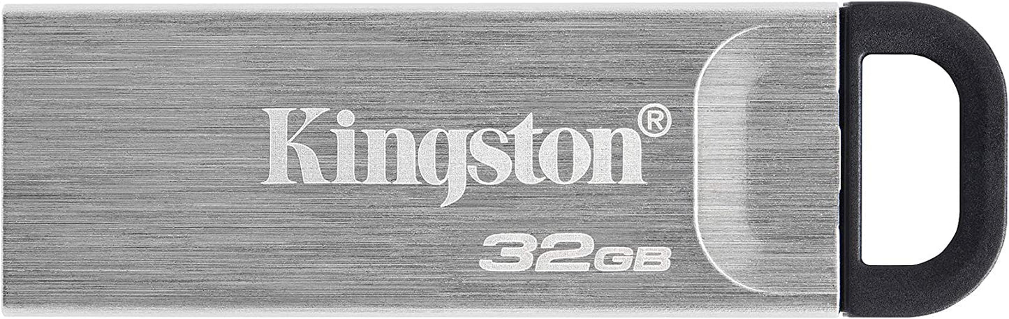 Kingston DataTraveler Kyson 32GB High Performance USB 3.2 Metal Flash Drive | Speeds up to 200MB/s | DTKN/32GB