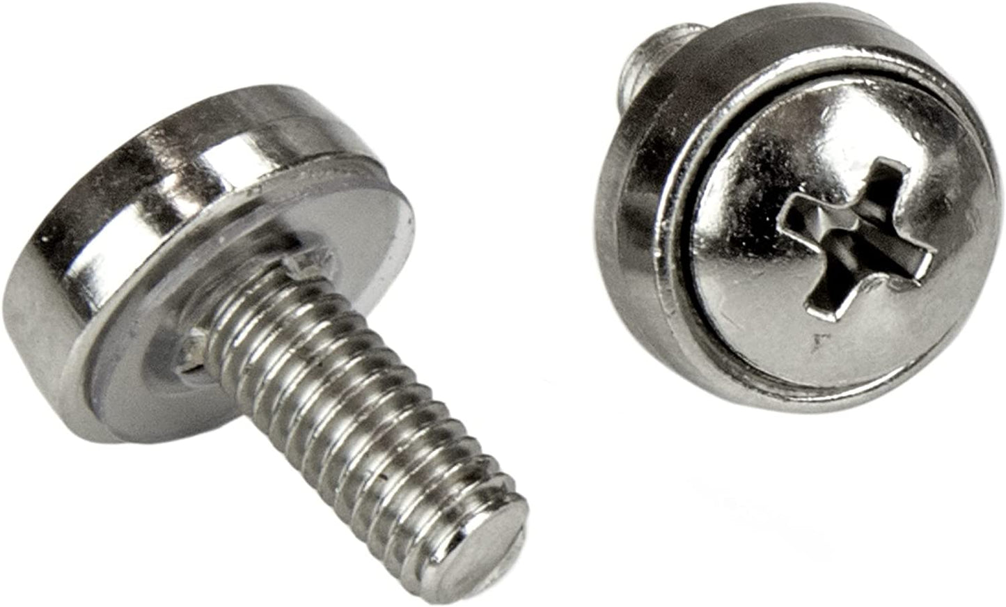 StarTech.com Rack Screws – 20 Pack – Installation Tool – 12 mm M5 Screws – M5 Nuts – Cabinet Mounting Screws and Cage Nuts (CABSCRWM520) Silver Cage Nuts 20x M5 Silver