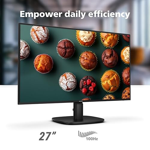 Philips 27B2N2100 27 inch FHD (1920 x 1080) 100Hz Gaming Office Monitor, Energy Star Certified, EPEAT Gold Certification, HDMI & VGA, 4 Year Advance Replacement Warranty 27" FHD EPEAT Gold