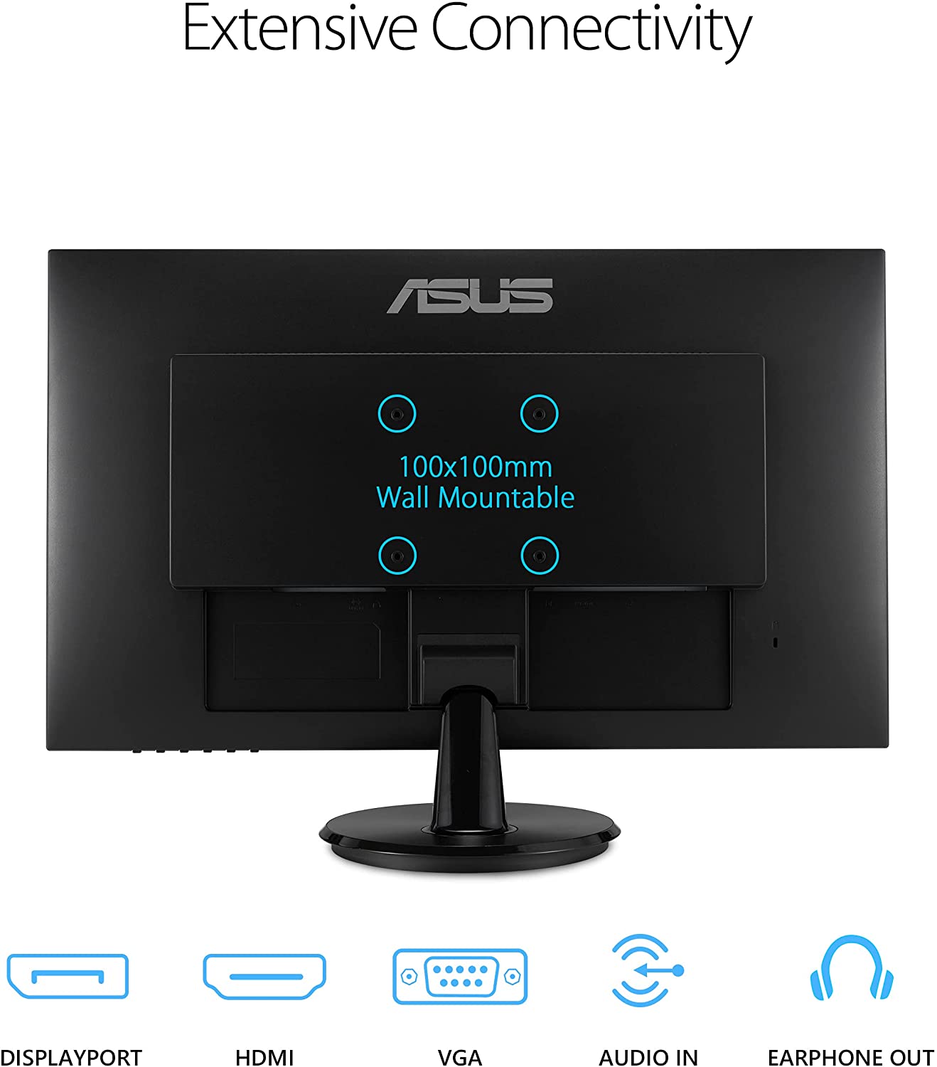 ASUS 27” 1080P Monitor (VA27DQ) - Full HD, IPS, 75Hz, Speakers, Adaptive-sync/FreeSync, Low Blue Light, Flicker Free, VESA Mountable, Frameless, HDMI, VGA, DisplayPort, Tilt Adjustable 27" IPS 75Hz w/DisplayPort