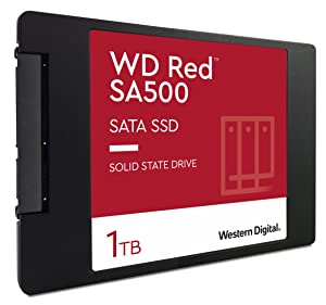Western Digital 1TB WD Red SA500 NAS 3D NAND Internal SSD - SATA III 6 Gb/s, 2.5"/7mm, Up to 560 MB/s & 500GB WD Red SA500 NAS 3D NAND Internal SSD - SATA III 6 Gb/s, 2.5"/7mm, Up to 560 MB/s 1TB SSD + 500GB WD Red SA500 SSD