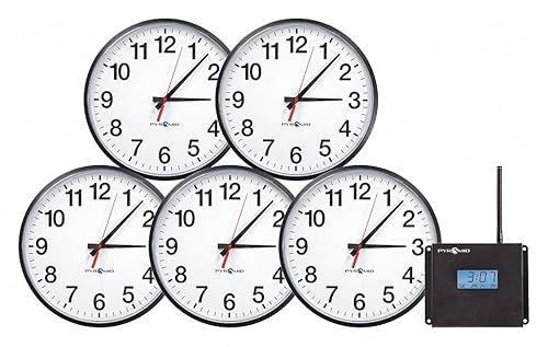 Pyramid Technologies WSCBA-5 Clock in A Box Analog Bundle Mini Trans + 5 13in Analog Clock (WSCBA-5)