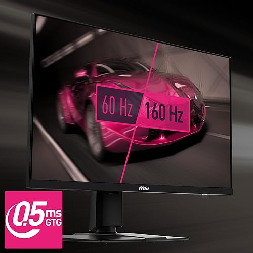 MSI MPG274URF QD 27-inch 3840 x 2160 (UHD) Computer Monitor, 160Hz, Adaptive-Synch, HDMI, DisplayPort, VESA Mountable, Tilt, Height Adjustable, Speaker, 0.5ms, Black