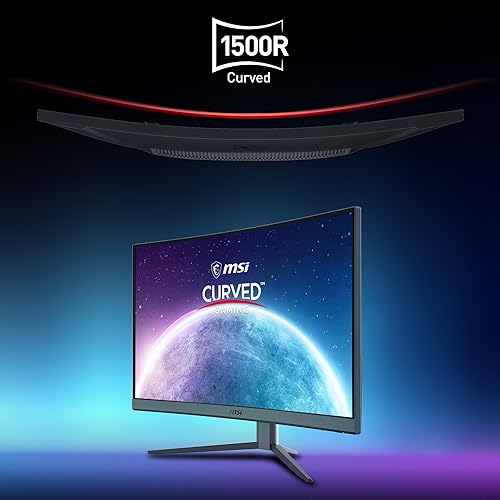 MSI Optix G32CQ4 E2 QHD 1500R Curvature 16:9 Aspect Ratio Non-Glare Super Narrow Bezel 1ms 2560 x 1440 170Hz Refresh Rate Tilt Adjustment AMD FreeSync 32