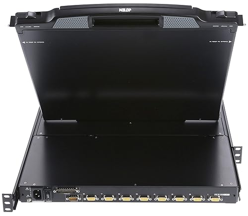 ATEN CL5708N Slideaway 8-Port PS/2 USB VGA KVM Switch with 19" LCD, Daisy-Chain Port, and USB Peripheral Support