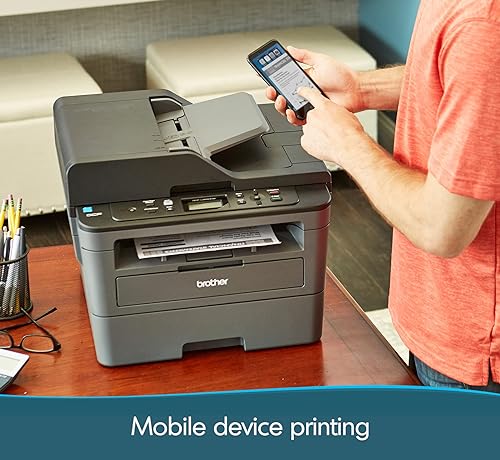 Brother DCP-L2550DW Wireless Monochrome Printer with Scanner & Copier, Black Old Model: DCPL2550DW