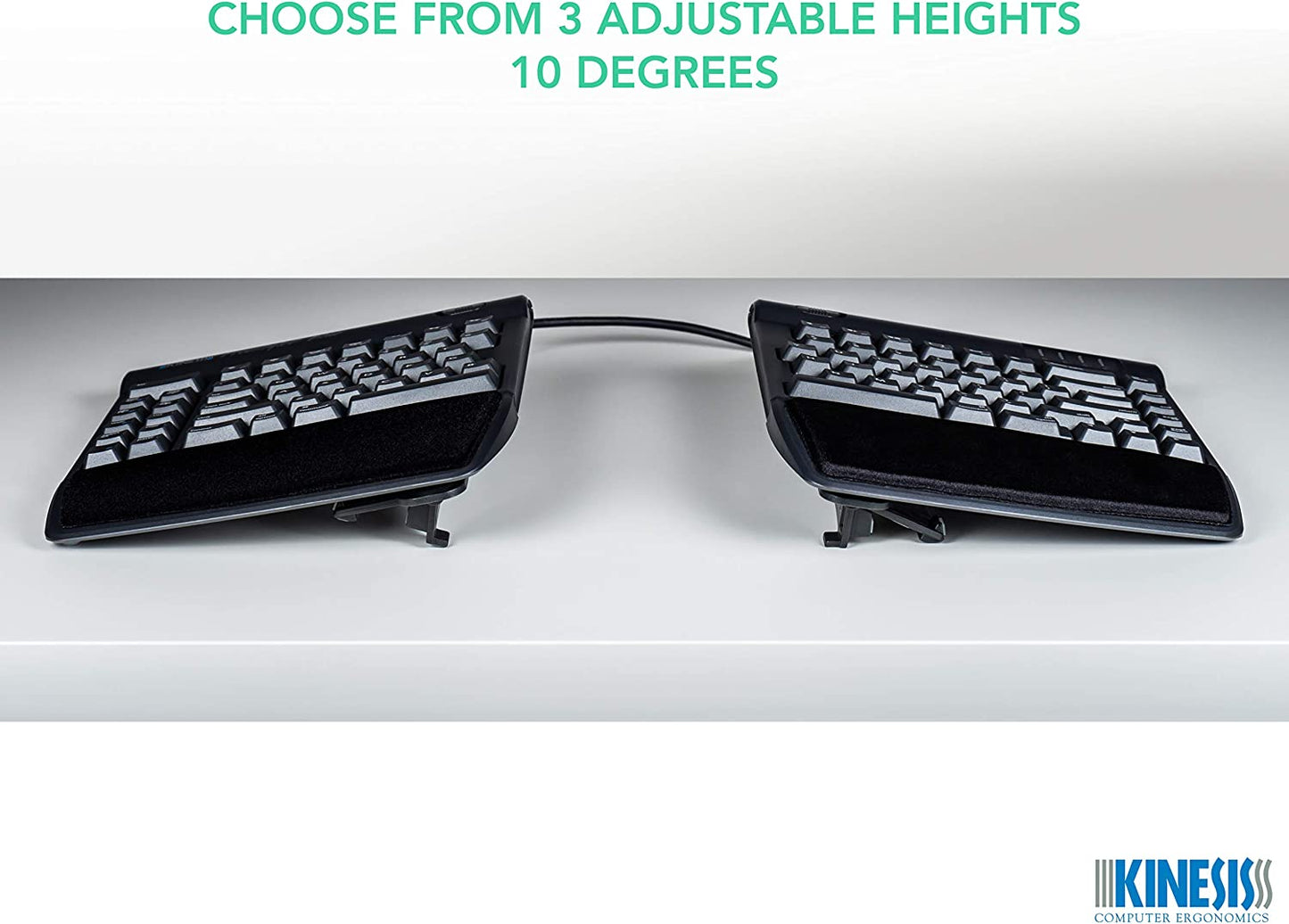 KINESIS VIP3 Tenting Accessory for Freestyle2 Ergonomic Keyboard (AC820) Tenting with Palm Supports for Freestyle2