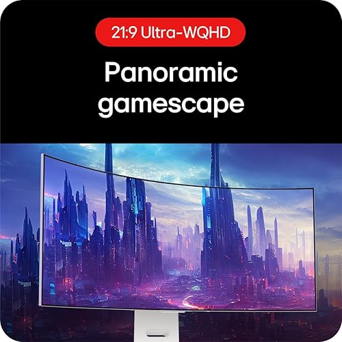 LG Ultragear™ OLED 39GS95QE-W - 39" Curved OLED Gaming Monitor | 21:9 Ultra-WQHD (3940 x 1440) 240Hz / 0.03ms / VESA Certified AdaptiveSync/NVIDIA® G-SYNC® Compatible/AMD FreeSync™ Premium Pro White 39"