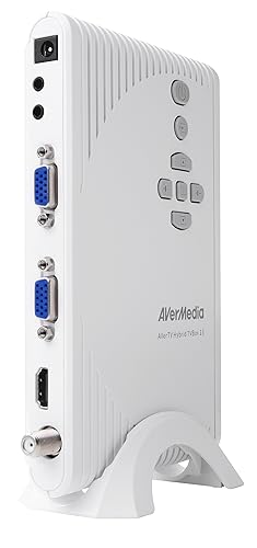 AVerMedia AVerTV Hybrid TVBox 13, HD Video On Your Monitor or TV, Muitiple Input/Output, TV Tuner, Video Hub, Remote Control (A200P)