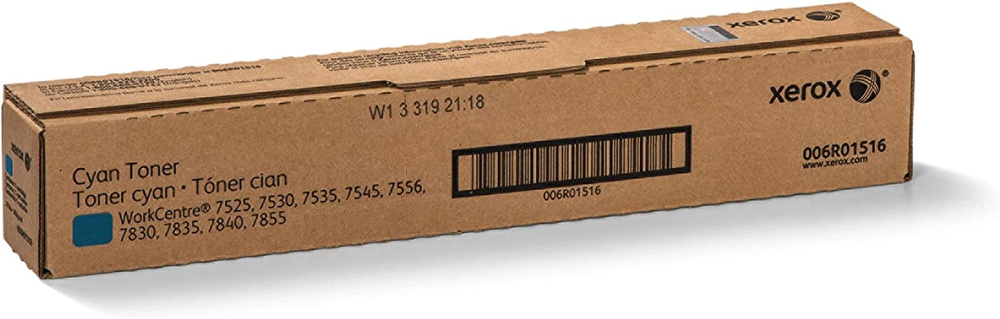 Xerox WorkCentre 7500, 7800, 7800i Series, 7970/7970i, EC7836/EC7856 Cyan Toner-Cartridge (15,000 Pages) - 006R01516 Standard Capacity Cyan