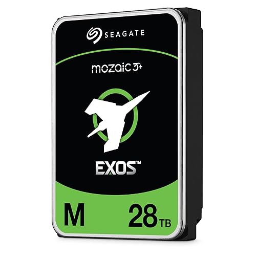 Seagate Exos M 28TB Enterprise Internal Hard Drive HDD - 3.5in 6GB/s SATA 7200RPM 2.5M MTBF (ST28000NM003K)