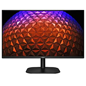 AOC 27B2H 27" Full HD IPS Monitor, 3-Sided Frameless & Ultra Slim Design, HDMI and VGA inputs, Lowblue Mode, VESA compatible,Black 27 Inch Full HD VESA mount compatible Monitor