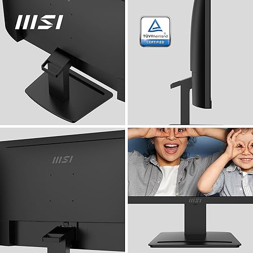MSI PRO MP253 24.5-inch IPS 1920 x 1080 (FHD) Computer Monitor, 100Hz, Adaptive-Sync, HDMI, DP Port, VGA Port, VESA Mountable, Tilt, Speaker, 1ms, Black