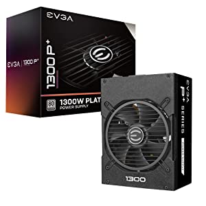 EVGA Supernova 1300 P+, 80+ Platinum 1300W, Fully Modular, 10 Year Warranty, Includes Free Power On Self Tester, Power Supply 220-PP-1300-X1