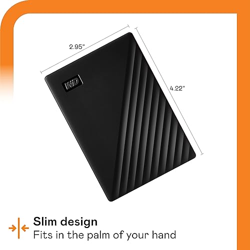 Western Digital WD My Passport 2 TB Portable Hard Drive - External - Black