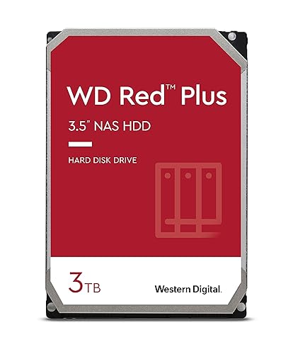 Western Digital 3TB - Red Plus NAS Hard Drive 3.5