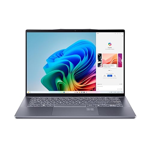 Acer Swift 14 AI Copilot+ PC SF14-11T-X3RZ, 14.5" 2.5K Touch, Snapdragon Elite CPU X1E-78100 (12C), VGA Chip UMA, 16GB DDR5 Memory, 1024GB PCIe SSD, Windows 11
