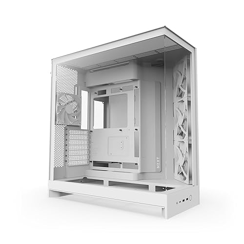 NZXT H9 Flow Dual-Chamber Mid-Tower Case - All White