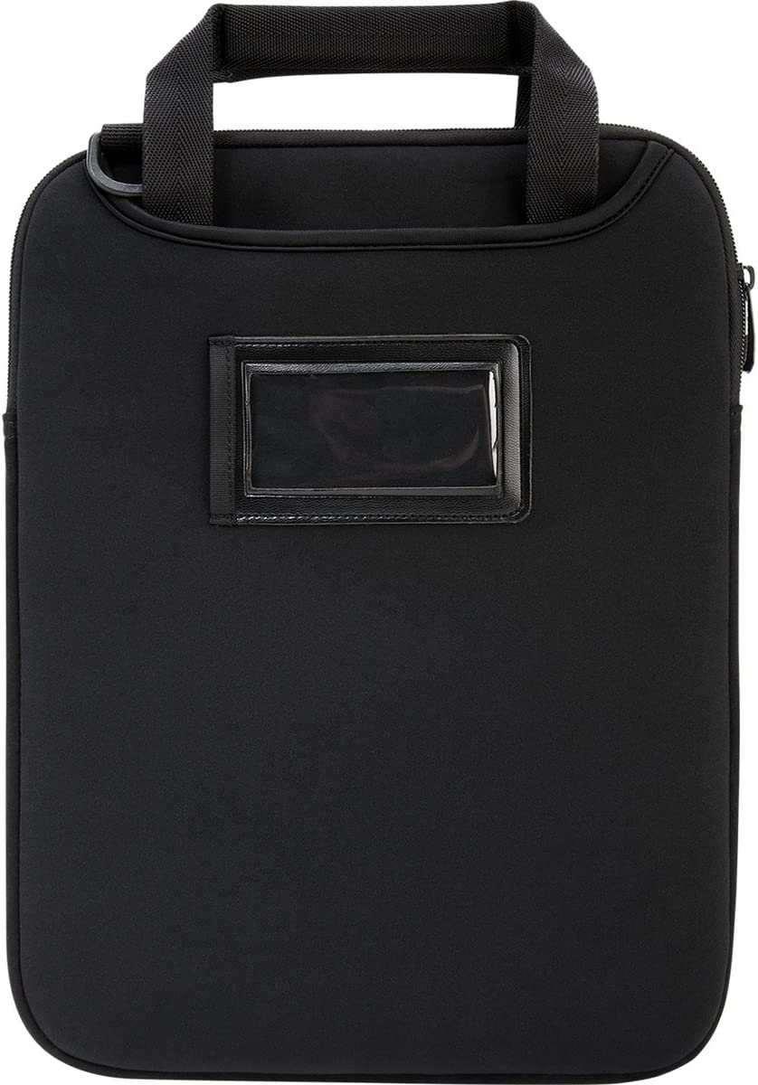 Targus Vertical Slipcase Secure Business Professional Travel Laptop Bag with Hideaway Handles, Cross Shoulder Strap, Protective Padding for 12-Inch Laptop, Black (TSS912) Slipcase 12 inch