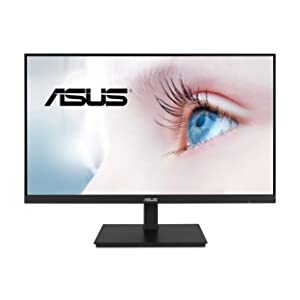 ASUS 23.8” 1080P Monitor (VA24DQSB) - Full HD, IPS, 75Hz, Speakers, Adaptive-Sync, Low Blue Light, Flicker Free, VESA Mountable, Frameless, HDMI, DisplayPort, VGA, USB hub, Height Adjustable 23.8" IPS 75Hz Height adjustable (?VA24DQSB)