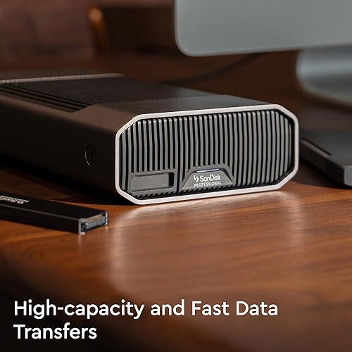 SanDisk Professional 26TB G-Drive Project - External HDD, Thunderbolt 3, USB (10Gbps), 7200RPM Ultrastar Hard Drive, Up to 260MB/s Read - SDPHG1H-026T-NBAAD