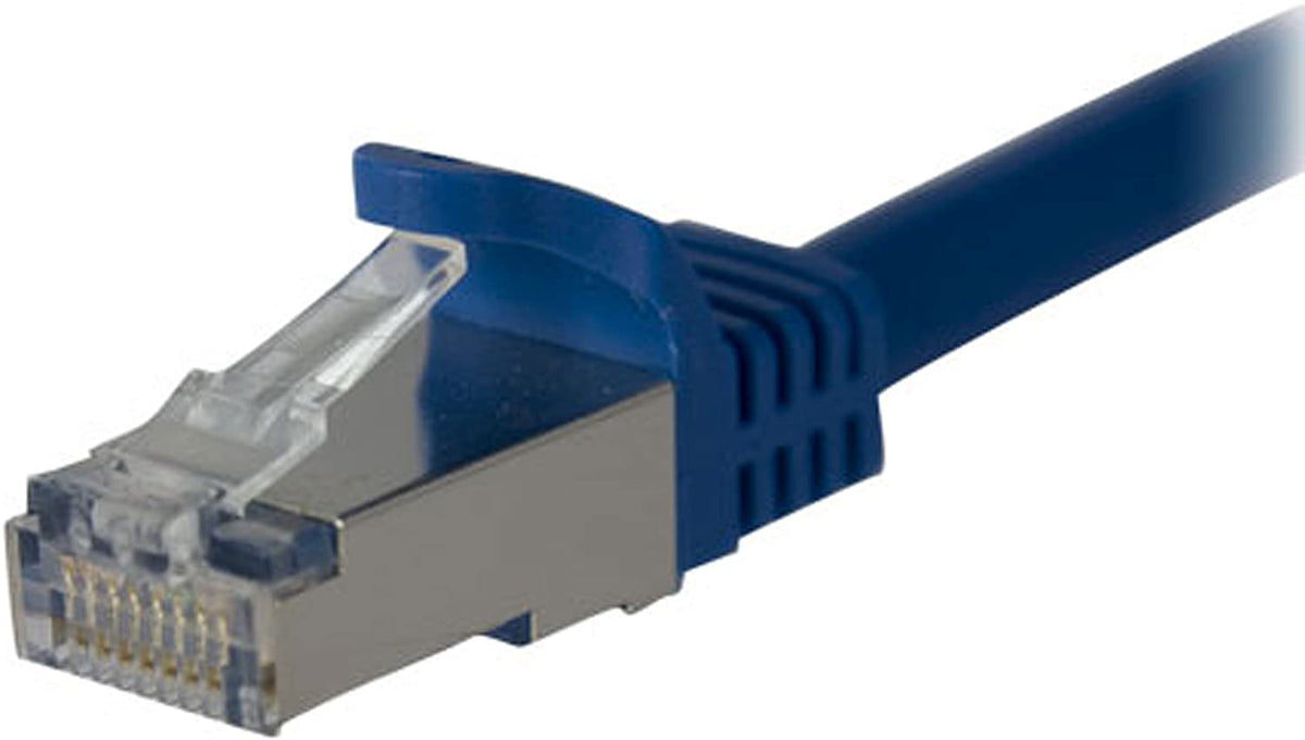 StarTech.com 7ft CAT6a Ethernet Cable - 10 Gigabit Shielded Snagless RJ45 100W PoE Patch Cord - 10GbE STP Network Cable w/Strain Relief - Blue Fluke Tested/Wiring is UL Certified/TIA (C6ASPAT7BL) 7 ft Blue