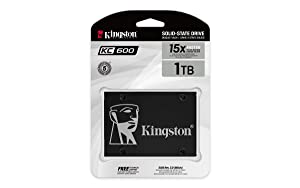 Kingston KC600 SSD SKC600/1024G Internal SSD 2.5", SATA Rev 3.0, 3D TLC, XTS-AES 256-bit encryption 1024 GB 2.5 Inch