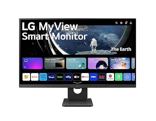 LG MyView 27SR50F-B 32" Class Full HD Smart LCD Monitor - 16:9 - White - 31.5" Viewable - In-plane Switching (IPS) Technology - 1920 x 1080 - 16.7 Million Colors - 250 Nit - 5 ms - Speakers - HDMI