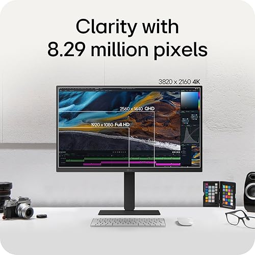 LG 27U730A 27” 4K UHD Ultrafine™ IPS Monitor, HDR10, DCI-P3 90%, USB-C 90W PD, Height/Tilt/Swivel Stand, Virtually Borderless, LG Switch, Eye Care, Mac & PC Compatible