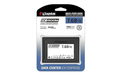 Kingston Technology DC1500M U.2 Enterprise SSD 7680 GB PCI Express 3.0 3D TLC NVMe