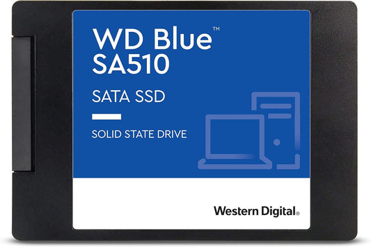 Western Digital 2TB WD Blue SA510 SATA Internal Solid State Drive SSD - SATA III 6 Gb/s, 2.5"/7mm, Up to 560 MB/s - WDS200T3B0A