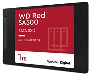 Western Digital 1TB WD Red SA500 NAS 3D NAND Internal SSD - SATA III 6 Gb/s, 2.5"/7mm, Up to 560 MB/s & 500GB WD Red SA500 NAS 3D NAND Internal SSD - SATA III 6 Gb/s, 2.5"/7mm, Up to 560 MB/s 1TB SSD + 500GB WD Red SA500 SSD