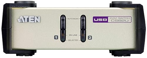 ATEN CubiQ KVM Switch - 2 Computer(s) - QXGA - 2048 x 1536
