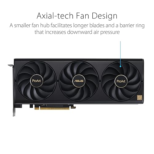 ASUS ProArt GeForce RTX™ 4070 Ti Super OC Edition Graphics Card (PCIe 4.0, 16GB GDDR6X, DLSS 3, HDMI 2.1a, DisplayPort 1.4a)