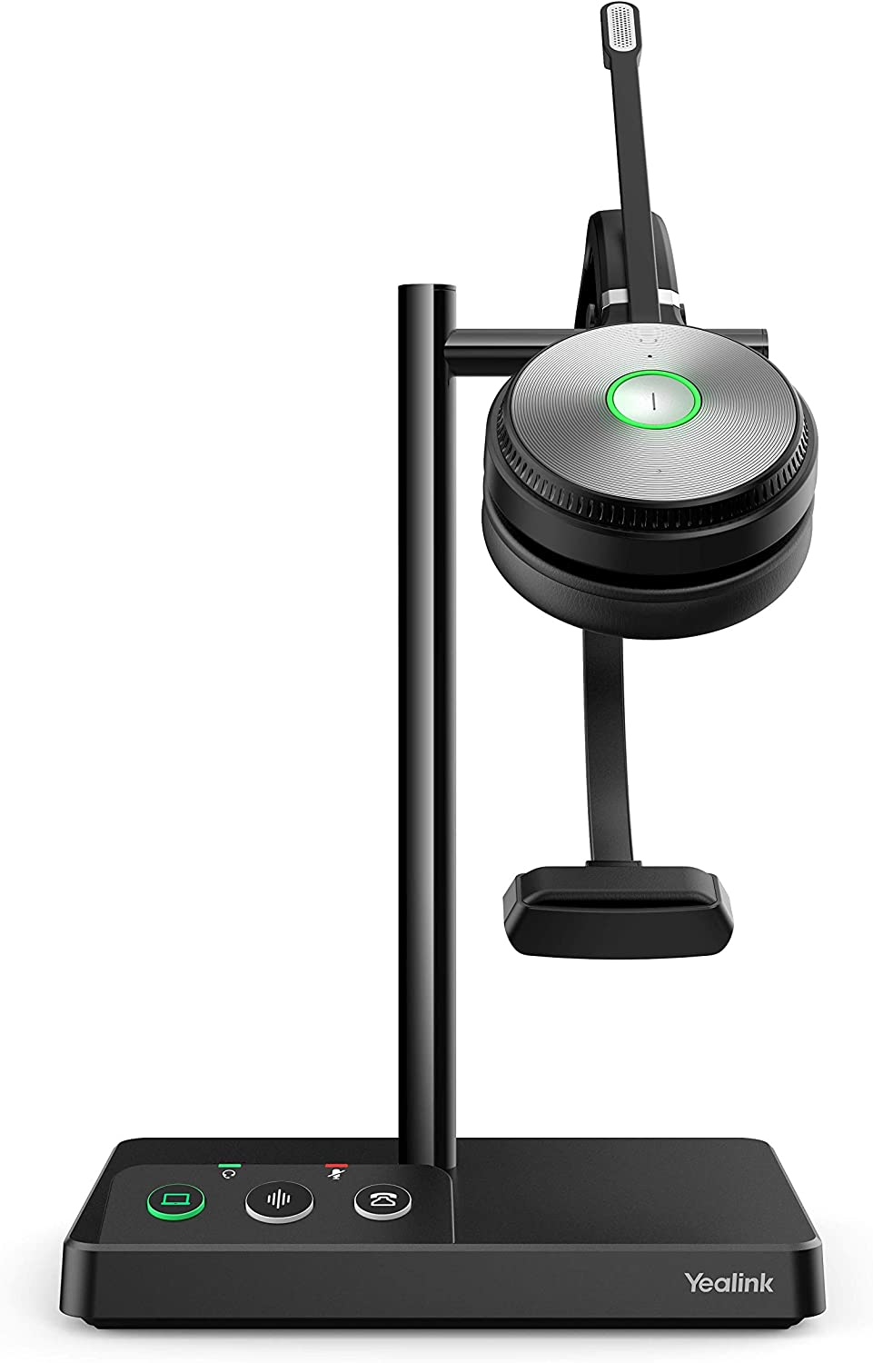 Yealink WH62 Mono UC Wireless Noise Canceling Headset - Connects and Works with USB Enabled Deskphones, Computers and Softphones.