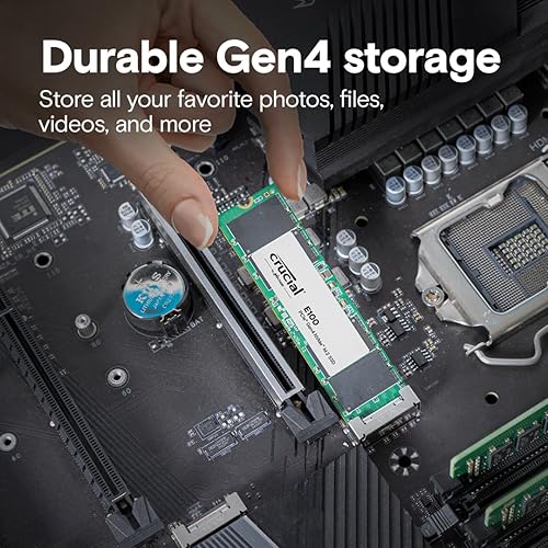Crucial E100 2TB M.2 NVMe PCIe Gen4 Internal SSD, Up to 5,000MB/s, Laptop & Desktop Compatible - CT2000E100SSD8
