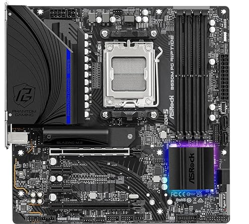 ASRock B650M PG Riptide AMD Ryzen 7000 Series Processors Motherboard