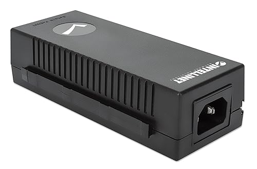 Intellinet Gigabit Ultra POE Injector PoE+ - Up to 60W Ultra Power Supply, 10/100/1000 Mbps, IEEE 802.3af/802.3at Compliant, Metal housing – 3 Yr Mfg Warranty - 561235