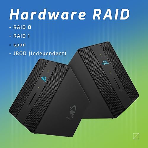 1.0TB OWC Gemini Thunderbolt (USB-C) Dock and Dual-Drive SSD RAID External Storage Solution, External Drive with 2 x Thunderbolt Ports (USB-C), 2 x USB 3.2 Gen 2 Ports, 2.5Gigabit Ethernet Port, HDMI 1.0TB Gemini SSD