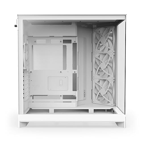NZXT H9 Flow Dual-Chamber Mid-Tower Case - All White