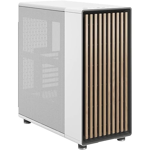 Fractal Design - FD-C-NOR1C-03 - Fractal Design North Computer Case - Mid-tower - Chalk White - Mesh, Steel - 5 x Bay - 2 x 5.51 x Fan(s) Installed - ATX, Micro ATX, Mini ITX Motherboard Supported - 8